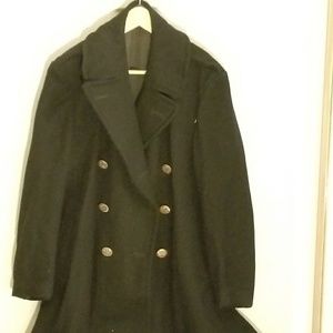 Military issue pea coat